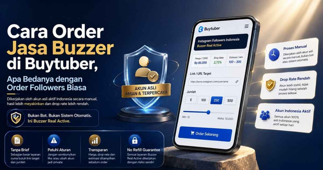 Cara order jasa buzzer di Buytuber dibanding order followers biasa